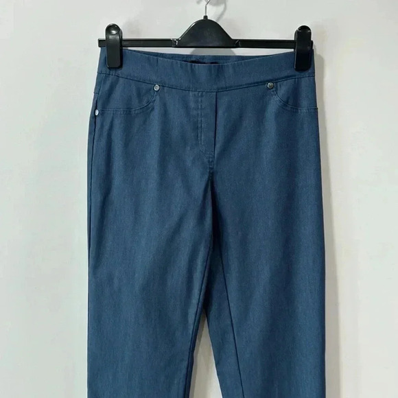 Blue 89th & Madison Pull On Pants with Back Pockets Size S - Picture 2 of 8